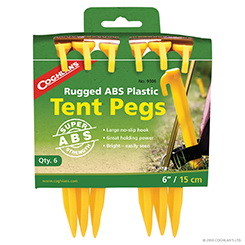 Coghlan 9306 Tent Stakes - 6" ABS - 6 Pack