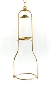 Aladdin Tilt Frame Hanger, Solid Brass, H715