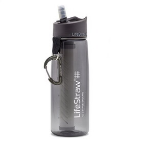 LifeStraw Water Bottle w/ 2-Stage Filtration/Grey