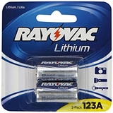 Ray O Vac 3 Volt Lithium Battery, RL123A-2