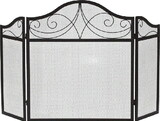 Dagan Screen - 3 Fold Arched Black 30