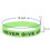 Muka 20 PCS NEVER GIVE UP Silicone Bracelets, Motivational Glow in the Dark Rubber Wristbands for Fitness Sports