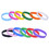 Muka 24 PCS Multicolored Kids Rubber Bands, Silicone Bracelet