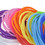 Muka 100 PCS Silicone Jelly Bracelets for Youth, Thin Silicone Bangles Hair Ties
