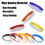 Muka 24 PCS Writable Silicone Bracelets Waterproof Blank DIY Bracelets for School Party ID Wristbands