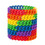 Muka 12 PCS Chain Link Silicone Rainbow Pride Bracelets, Party Adult Wristbands