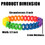 Muka 12 PCS Rainbow Chain Link Silicone Bracelets for Gay Pride, LGBTQ Wristbands for Men Women