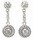 Painful Pleasures BAER011-pair Elegant Simple Post Back Crystal Dangle Sterling Silver Bali Earrings