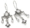 Painful Pleasures BAER021-pair Bali Clover Sterling Silver Earrings