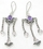 Painful Pleasures BAER035-pair Purple Silver Tree Bali Sterling Silver Earrings