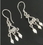 Painful Pleasures BAER049-pair 3 Synthetic Pearls Indonesian Sterling Silver Earrings