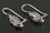 Painful Pleasures BAER051-pair Oval and 3 dot Sterling Silver Earrings