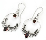 Painful Pleasures BAER056-pair Bali Frame Indonesian Style Sterling Silver Earrings French Hook