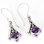 Painful Pleasures BAER062-pair Bali Triangular Oval Stone - Indonesian Style Sterling Silver Earrings