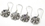Painful Pleasures BAER070-pair Cluster French Hook Bali Sterling Silver Earrings