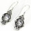 Painful Pleasures BAER073-pair The Flower Bali Sterling Silver French Hook Wholesale Earrings