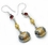 Painful Pleasures BAER095-pair Stunning Bali GOLD and Silver - Indonesian Earrings