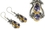 Painful Pleasures BAER100-pair Gold Plated, Sterling Silver Bali Flower &amp; Tear Drop Earrings - Price Per 2