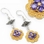 Painful Pleasures BAER106-pair Flower n Flower Bali GOLD and Silver - Indonesian French Hook Earrings