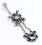 Painful Pleasures BAN033 Star Burst 14g 7/16&quot; Bali Style Wholesale Belly Button Rings