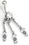 Painful Pleasures BAN038 14g 3/8&quot; Chimera Bali Sterling Silver Belly Button Ring