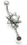 Painful Pleasures BAN046 Pearl Sunflower 14g 7/16&quot; Bali Belly Button Ring