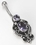 Painful Pleasures BAN082 14g 7/16&quot; Plinth Indonesian Pierced Belly Ring