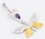 Painful Pleasures BAN088 14g 7/16&quot; Butterfly Gold Plated Belly Button Ring