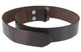Painful Pleasures belt002a-brown-prem Premium Leather Buckle Belt - Brown