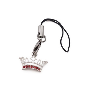 Painful Pleasures CEL019 Red Jeweled Pimp Crown Wholesale Cell Phone Charm