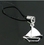 Painful Pleasures CEL052 WHITE/BLACK Sail Boat Cell Phone Charms