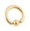 Painful Pleasures Custom-133-CBR-BG 14g - 10g 14kt Yellow, Rose or White Gold Captive Bead Ring - Custom Made - Price Per 1