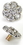 Painful Pleasures Custom-205-DT014-BG 14kt White Gold Internally Threaded Jeweled flower Top - Custom Made - Price Per 1
