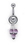 Painful Pleasures Custom-525-le 16g-14g-12g VENUS VICTORIA BELLY RING VENUS HOOP (CUSTOM MADE)
