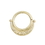 Painful Pleasures Custom-629-JSR012-BG 16g 5/16&quot; 14kt Yellow Gold or White Gold Flower Cuff Ring for Daith Piercings (Custom Made)