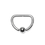 Painful Pleasures Custom-873-UB 8g - 6g Stainless Steel Captive Bead D-Ring - Custom Made - Price Per 1