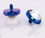 Painful Pleasures derm143-144 14g - 12g Internally Threaded Anodized Titanium Swarovski Crystal Top - Price Per 1