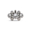 Painful Pleasures derm365-anod 14g-12g Internally Threaded Titanium Seven Jewel Cluster Top - Price Per 1