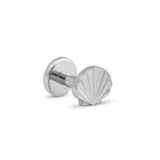 Painful Pleasures derm399-anod 14g-12g Internally Threaded Seashell Titanium Top - Price Per 1