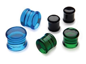 Gorilla Glass GG054-SMP-F FLAT PLUGS  from Gorilla Glass - Piercing Body Jewelry - Price Per 1