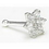 Painful Pleasures GNS022 14kt White Gold Flower NOSE BONE 20g