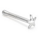 Painful Pleasures GNS039 14kt White Gold Star Nose Bone 20g