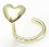 Painful Pleasures GNS044 20g 14kt Yellow Gold HEART Nose Screw Wholesale Body Jewelry