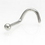 Painful Pleasures GNS074-screw-20g 20g 14kt White Gold Nose Screw Ball