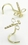 Painful Pleasures GNS094 20g 14kt Yellow Gold DRAGONFLY Nose Screw Body Jewelry
