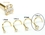 Painful Pleasures GNS150 14kt Yellow Gold 3.0mm (SI) DIAMOND Jewel Nose Screw 20g