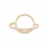 Painful Pleasures GNS257 16g Yellow Gold Saturn Bendable Ring - Price Per 1