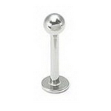 Painful Pleasures JL180 18g Stainless Steel Labret Externally Threaded