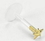 Painful Pleasures MAKE-JL139-8MM-GNS220 16g 5/16&quot; Bioplastic Labret with 14kt Yellow Gold 3D Star