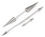 Painful Pleasures MAKE-RES100-16mm_RES123 14g 5/8&quot; Double Spike Straight Barbell with 4mm x 8mm Spikes